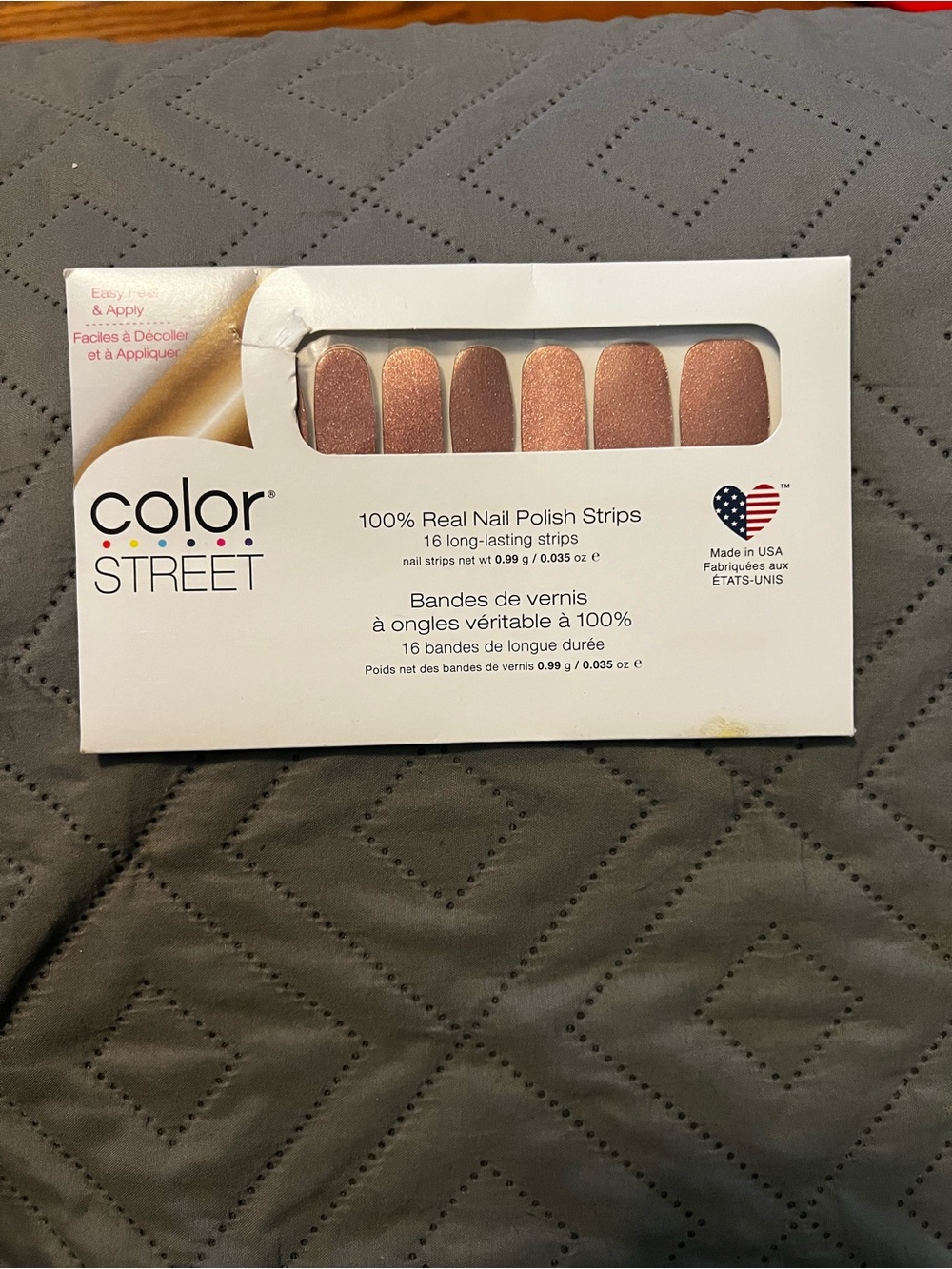 Color Street Nail Polish Strips - Gratitude is Everything (Glitter) ✨☕